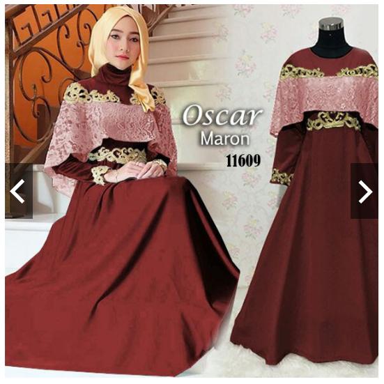 MoslemWear Gamis Pesta Premium Original Brukat Glitter Bordir (Real Pic/ Foto Asli) - Gamis Kebaya Modern Wisuda remaja Mewah Elegan - Gaun Pesta Party Dress Sabrina Brukat Bordir - Fashion Baju kondangan Muslimah Hijaber Hijab Jilbab Premium ihoscar
