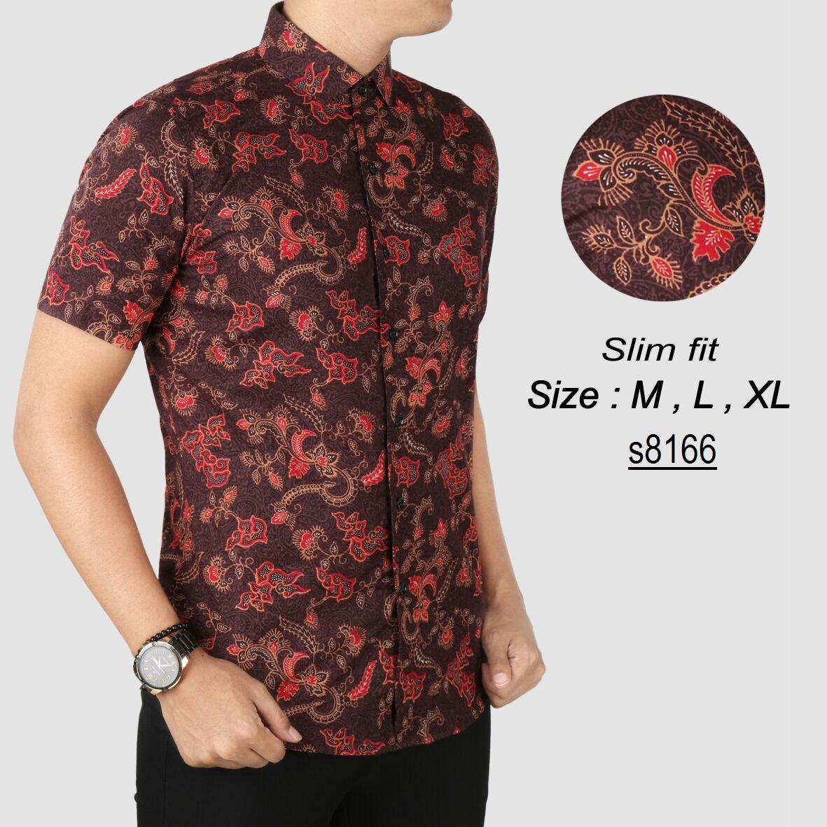 Batik Pria Modern Kemeja Pria Slim fit WW34