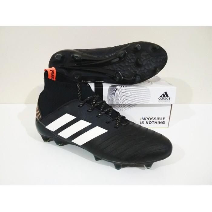 MURAH BERKUALITAS Sepatu Bola Adidas Predator Boots FG (Black) 100% Real Pic