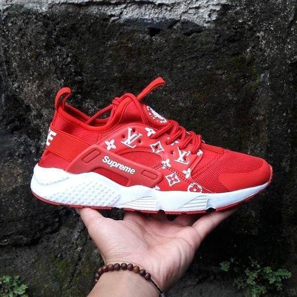 SEPATU NIKE HUARACHE SNEAKERS LV SUPREME X