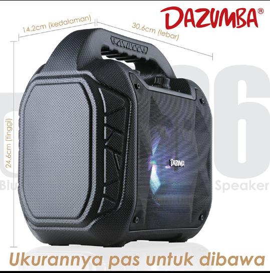 ... SPEAKER PORTABLE KARAOKE DAZUMBA DW 086 FREE MIC - 5