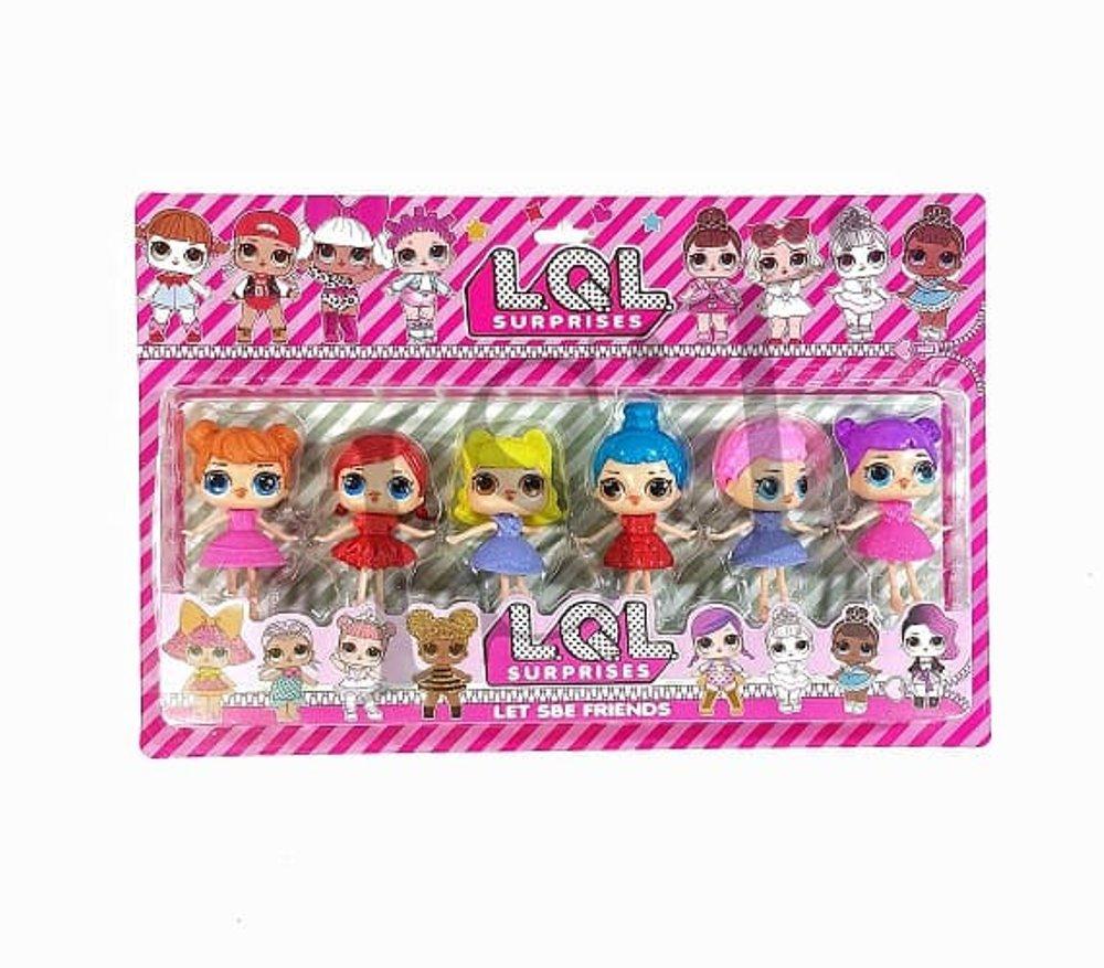 Mainan Anak Boneka surprise LOL ukuran Kecil 1 Set 6 PCS