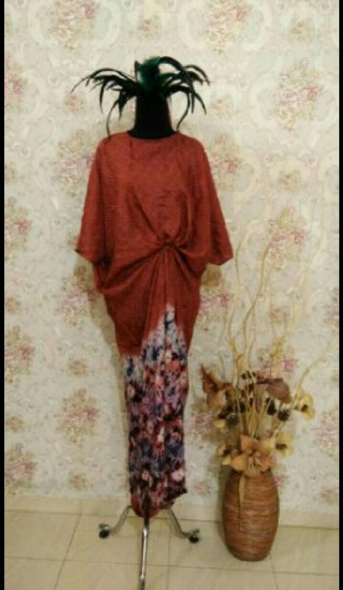 gamis jumputan asli Palembang