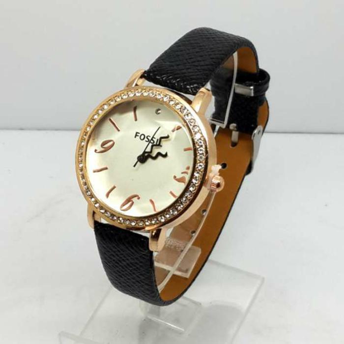 PROMO TERBATAS!!! JAM TANGAN WANITA FOSSIL MURMER TALI KULIT Terbaru Murah