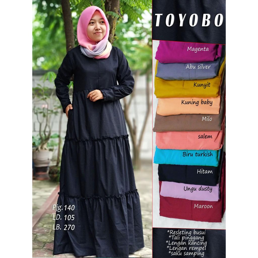 gamis TOYOBO serut susun / katun ima coksu
