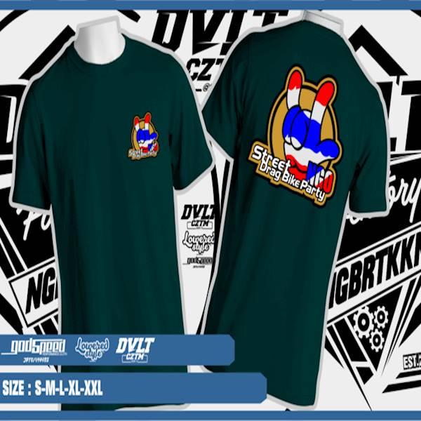 Kaos/T-Shirt Thailook Street Drag Bike Party Logo Full Colour