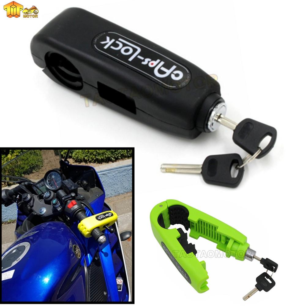 Motorcycle Grip Lock Kunci Gembok Anti Maling Pengaman Ganda untuk Sepeda Motor Scooter ATV Brake Clutch Pump Security Lock Anti Theft Protection Security Lever Lock