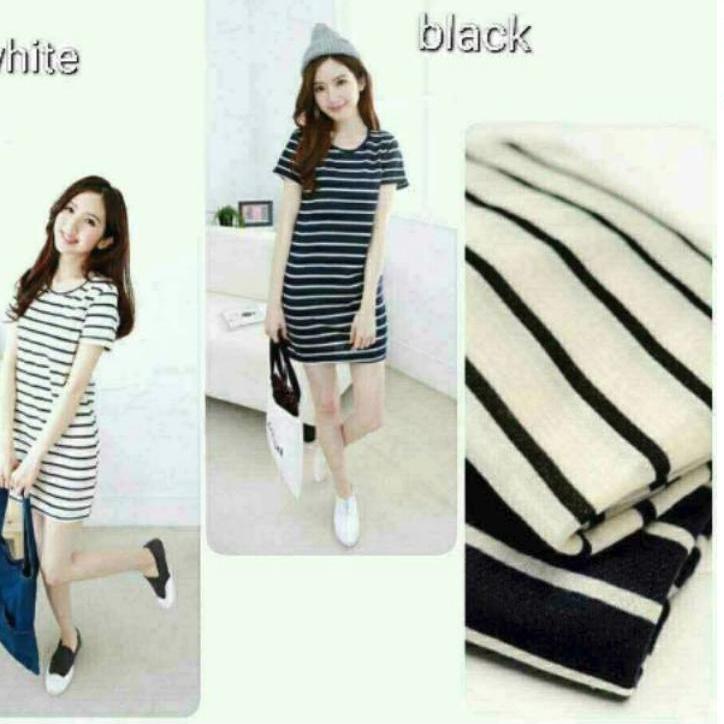 tokolobo dress salur o-neck 2 warna