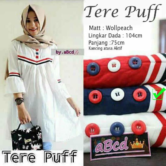 Baju Atasan - Blouse - Tunik Wanita - Baju Muslim - Blus Muslim - Tere Puff