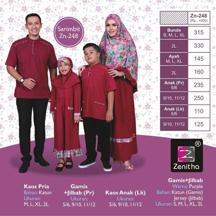 Sarimbit Zenitha ZN 248 - Baju Muslim Keluarga - Busana Keluarga