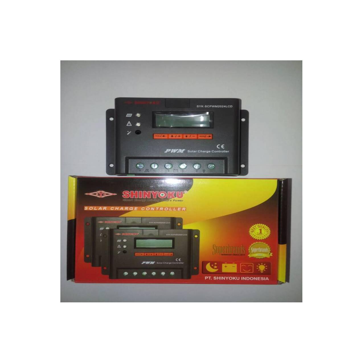 Shinyoku Solar Charge Controller PWM LCD 12V/24V 20A Timer