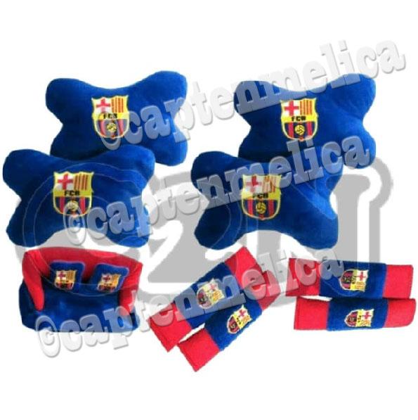 9 in 1 Bantal Mobil BARCA - BARCELONA Biru Aksesoris Mobil Sarung Seat Belt Tempat Tissue Kepala Leher Jok Kursi Asesoris Mobil Avanza Xpander Calya Innova Gran Max Pick Up Brio Satya Sigra Xenia Rush Carry Ertiga HR-V Ayla Terios Agya Ignis Mobilio APV
