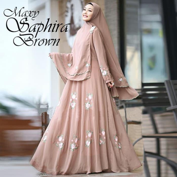 BAJU MUSLIM HIJAB SYARI GAMIS TUNIK LINEN CERUTI COKLAT TERBARU FG BAJU MUSLIM HIJAB SYARI GAMIS TUNIK LINEN CERUTI COKLAT TERBARU FG