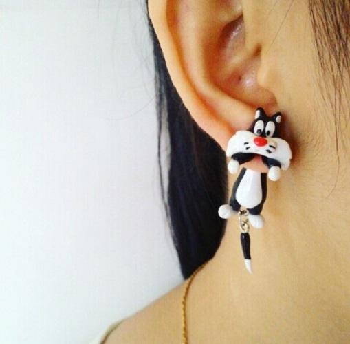 anting korea sylvester handmade clay anting anak - Best Seller