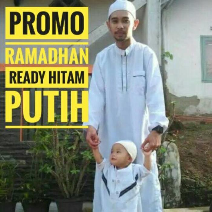 Baju Muslim Koko Gamis Jubah Arab Pria Laki Dewasa 3 Warna