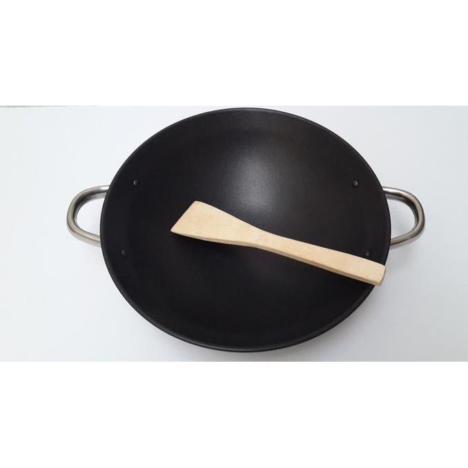 Promo !! Wajan Baja Hitam Bima Wok 40 Cm Kuali Anti Lengket Produksi Expor - Stok Terbatas !!