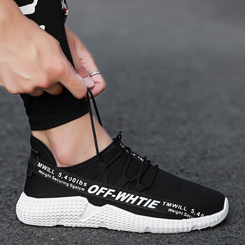 Moffi Pria Ringan Atletik Sneakers Renda-Hingga Jaring Jarak Menjalankan Sepatu Ukuran: 39-44