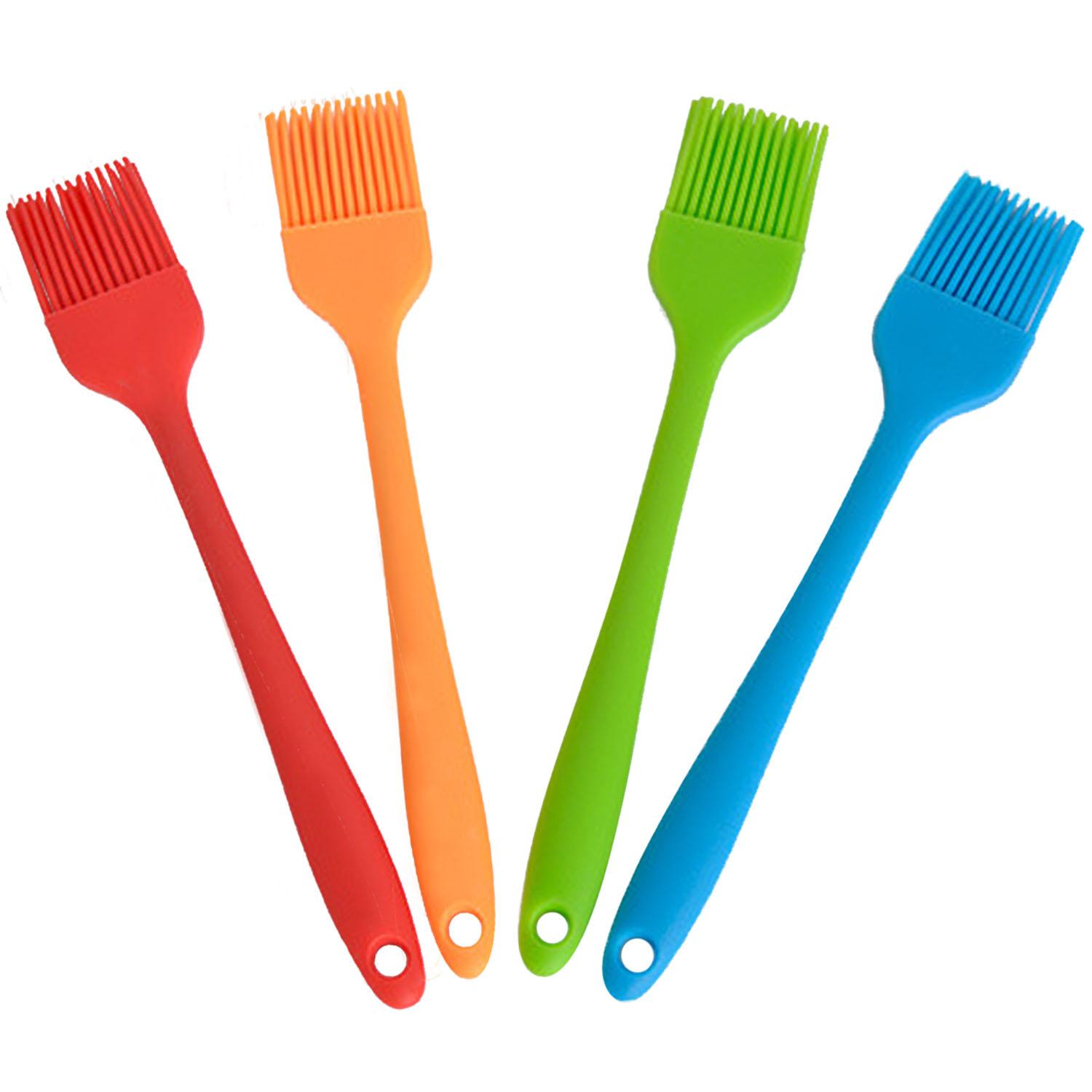 4Pcs Silicone Baking Cake Pastry Bread Bakeware Oil Roast Cream BBQ Brush Basting Tools Kitchen Accessories Gadgets - intl