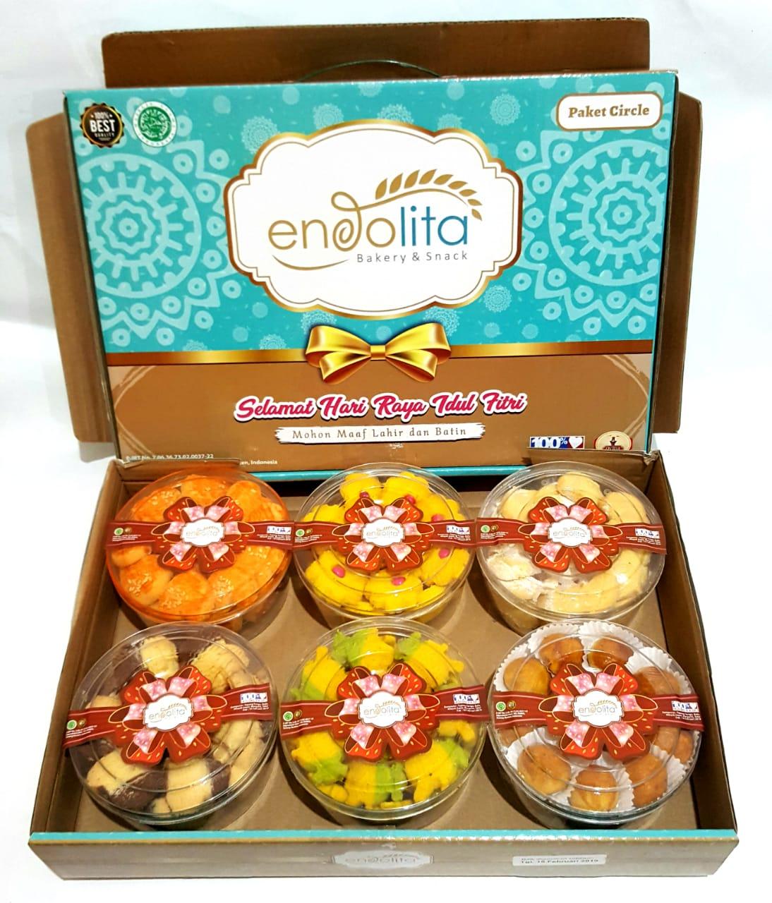 Paket Kue Lebaran Terlaris 2018 - Merek ENDOLITA Circle (Langsung dari Pabrik)