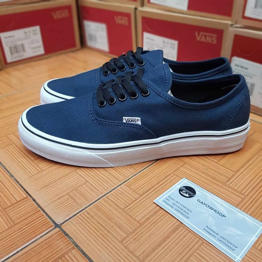 vans authentic biru navy