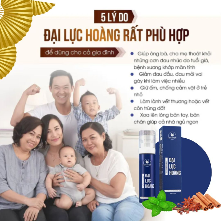 Dầu xoa bóp Đại Lực Hoàng 150ml và 120ml- dầu chùa linh phong- tự xoa tại nhà - Kiến Lửa