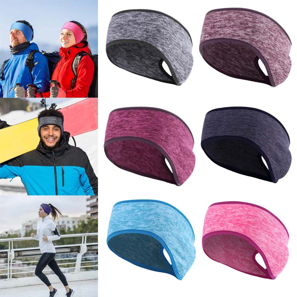 GHRDU อุปกรณ์เสริมฟิตเนสเล่นสกีขี่จักรยานกลางแจ้ง Windproof วิ่งฤดูหนาว Sweatband ผ้าปิดหน้า Headscarf Ponytail Headband