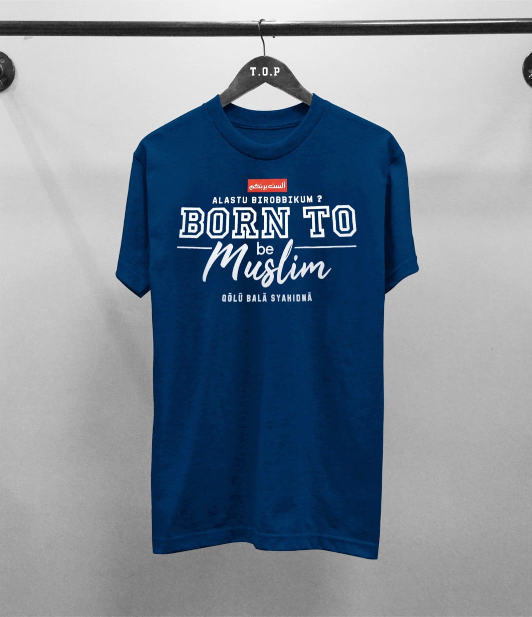 CamelShop Kaos Distro Born To Be Muslim 