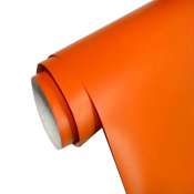 Orange Self-Adhesive Vehicle Wrap Vinyl Film Sticker, Air/Bubble-Free