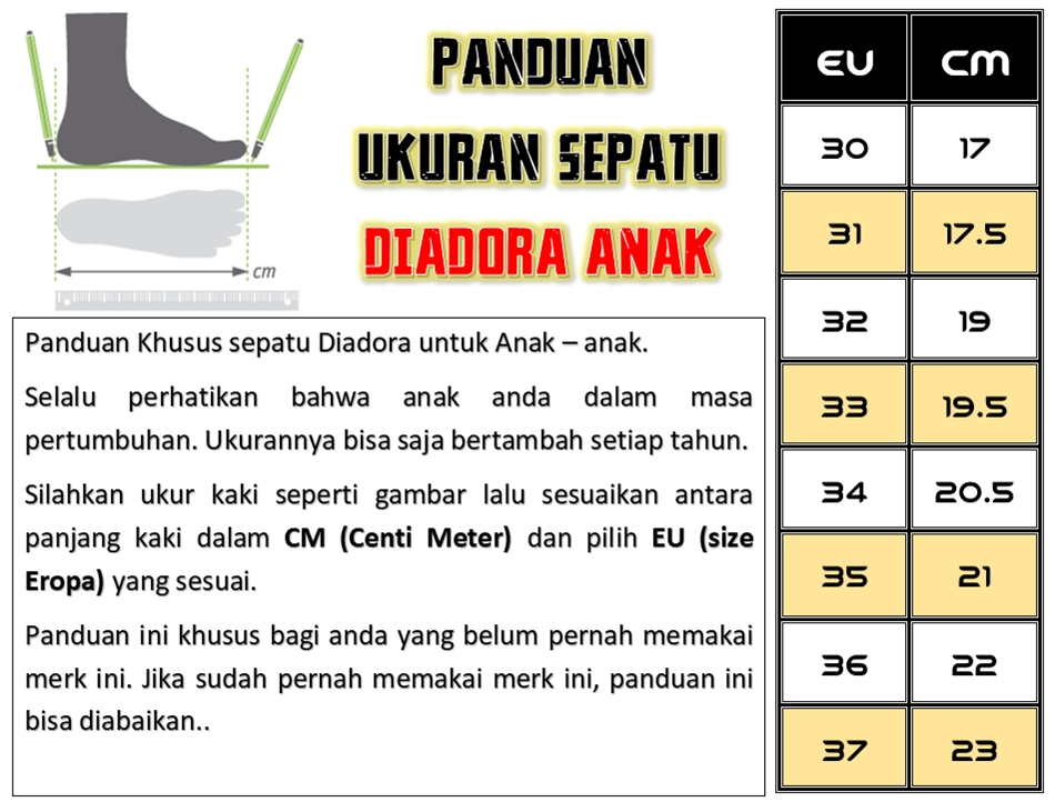 Sepatu Sneaker Anak Diadora Pino JR 