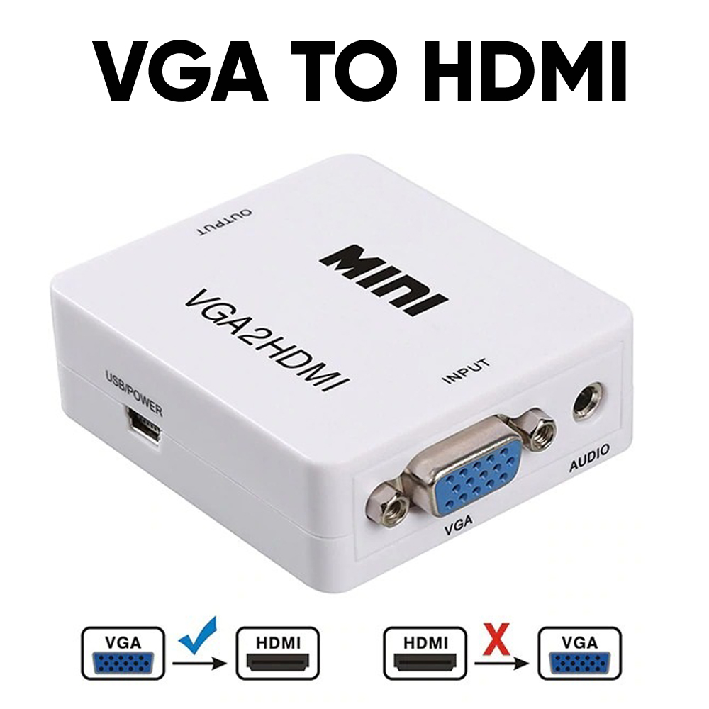 HD Video Converter Mini VGA to HDMI + 