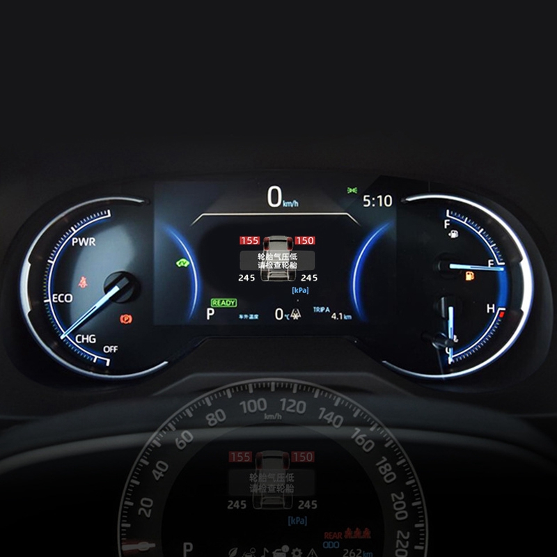 Car tpms tyre pressure monitoring system digital lcd dash board display for toyota rav4 2019 2020 xa50