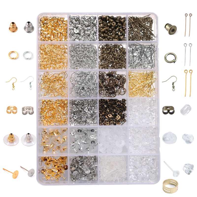 DIY Necklace Bracelet Earrings Set Jewelry Making Kit Handmade Jewelry  Making Starter Kit Jewelry Repair Tools Kit with Pliers Silver Beads Jewelry  Accessories