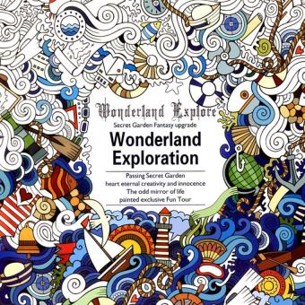 New Secret Garden An Inky TreasureHunt And Coloring Book For Children Adult Relieve Stress Kill TimeGraffiti Painting Drawing
