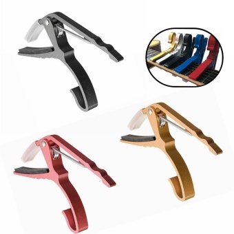 Harga 3PCS Guitar Capo Clamp for Electric Acoustic Folk Tuba Guitar
Quick Trigger Release (Black + Red + Gold) intl Online Review