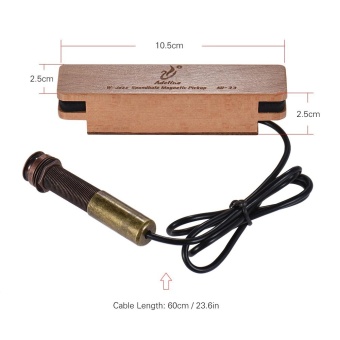 Gambar Adeline AD 33 Exquisite Solid Wood Passive Magnetic Soundhole Pickup with Copper 6.35mm Female Plug for Acoustic Folk Classical Guitar   intl