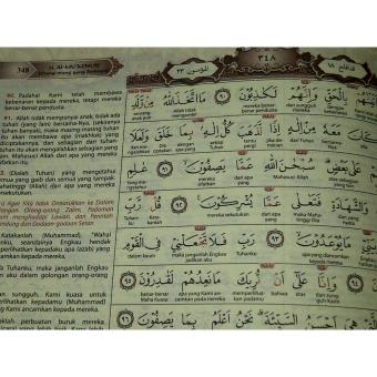 Gambar AlQuran ALFATIH, Al Quran Tajwid Terjemah Per Kata (Hijau)