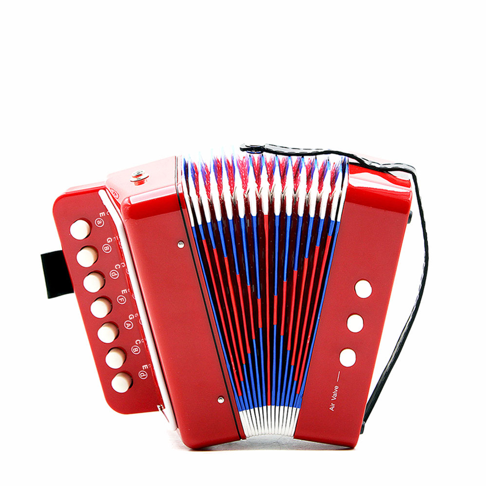 ... Anak 7 kunci 2 Bas Mini lipat kecil pendidikan instrumen musik irama Band Mainan ...