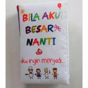 Gambar Buku Kainku Buku Bantal Kain Softbook Bayi Baby Bila Nanti AkuBesar Washable