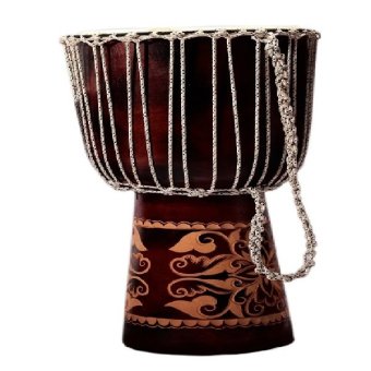 Gambar Cahaya Abadi   Jimbe Djembe Drum Factory, T 60 Cm, R 25 Cm,Mainan Anak   Coklat