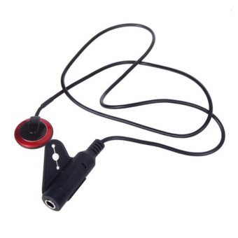 Cocotina aksesoris portabel Piezo akustik mikrofon kontak seadanya untuk gitar biola Mandolin ungu (hitam dan