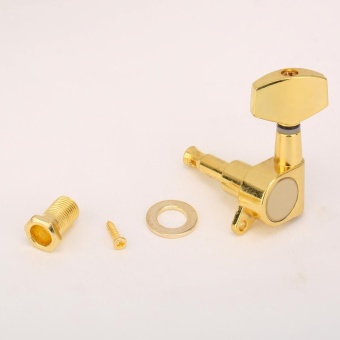 Gambar Musiclily Individual Big Button Guitar Sealed Tuner Tuning Key PegsMachine Head Left Hand, Gold   intl