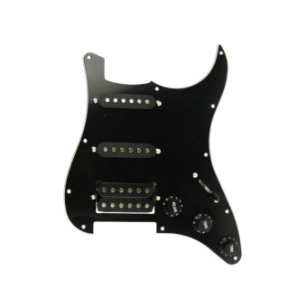 Gambar Musiclily Loaded Pre Wired HSS Pickups and Pickguard Set for FenderStrat Stratocaster Guitar Parts,Black   intl