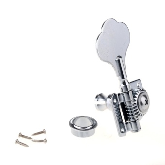 Gambar Musiclily Vintage Open Individual Geared Bass Tuners Machine HeadTuning Keys Pegs Right Hand for Jazz Precision P Bass Replacement,Chrome   intl