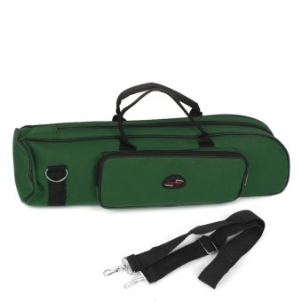 Gambar Nylon Padded Trumpet Storage Case Handbag Shoulder Bag (Green)  intl