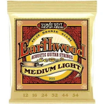 Gambar Senar Akustik E.Ball Earthwood Medium Light