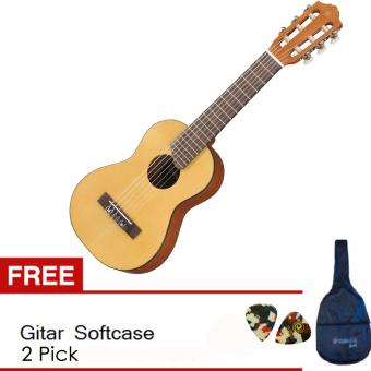 Yamaha Mini Gitar GL - 1 - Natural Gratis SoftCase 2 Pick