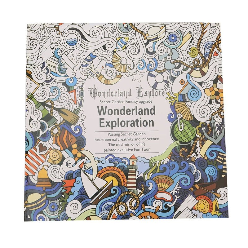 YingWei Secret Garden Wonderland Exploration Coloring Book ChildrenAdult Relieve Stress Kill Time Graffiti Painting Drawing