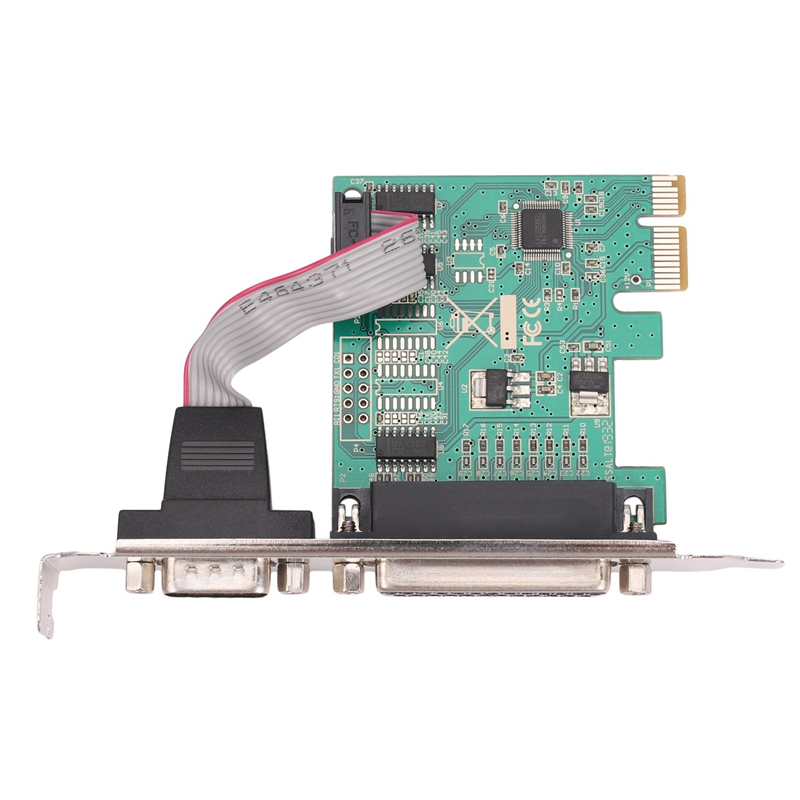 Rs232 rs-232 serial port com & db25 printer parallel port lpt to pci-e pci express card adapter converter wch382l chip