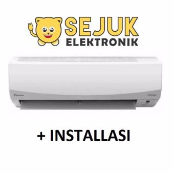 Gambar Daikin FTKC35QV + Pasang ( Kabel Pipa 5m, Duct Tape, Bracket)AC Split 1,5 PK Inverter Smile Thailand   Putih (Khusus JAKARTA)