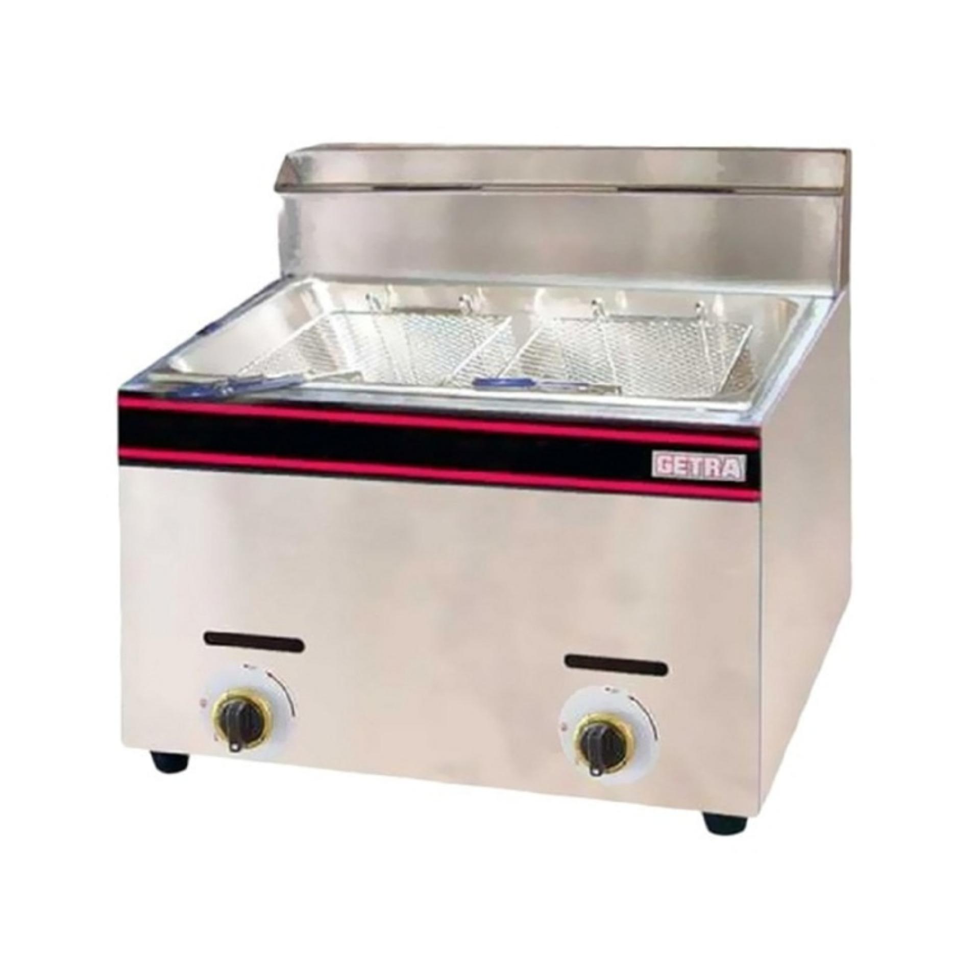 Getra gf-73 Gas Deep Fryer Kapasitas 10 Liter 1 Tank - Silver